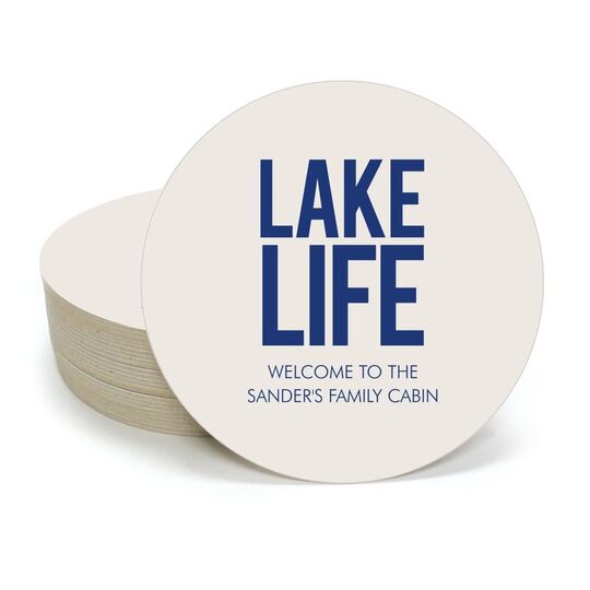 Lake Life Round Coasters